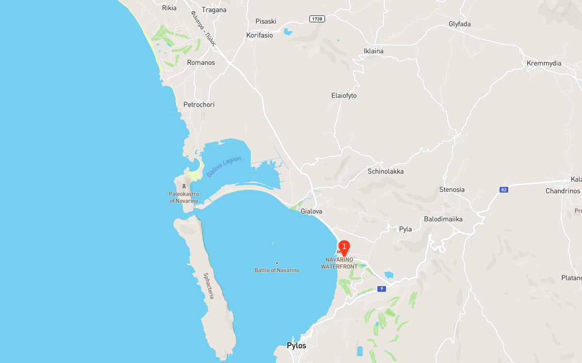 Costa Navarino Greece Map GEOVEA