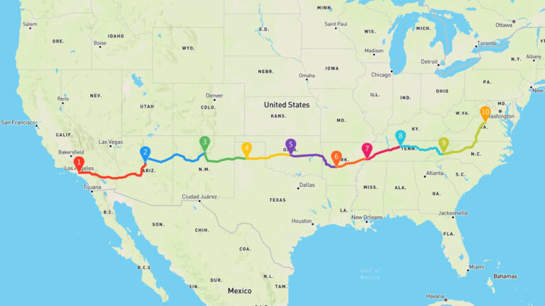 Southern Route Cross-Country Road Trip: Epic Adventure | Geovea