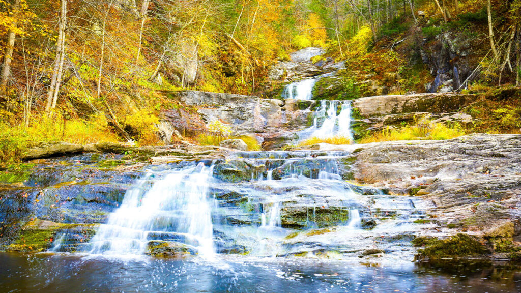 Falls Brook, Kent Falls State Park, Kent, CT, USA - GEOVEA