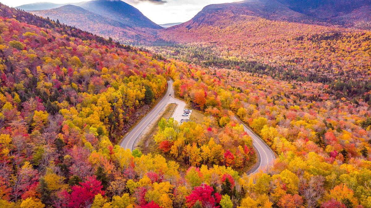 Kancamagus Scenic Highway Fall Colors & Scenic Views | Geovea