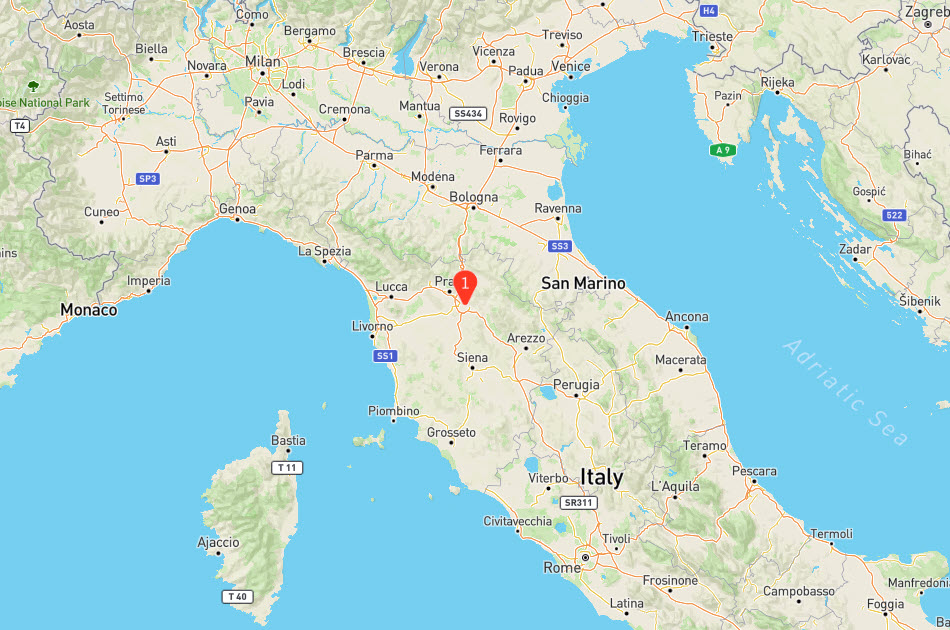 Florence Italy Luxury Travel Map - GEOVEA