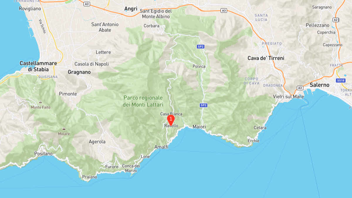 Amalfi Coast Ravello Italy Map GEOVEA